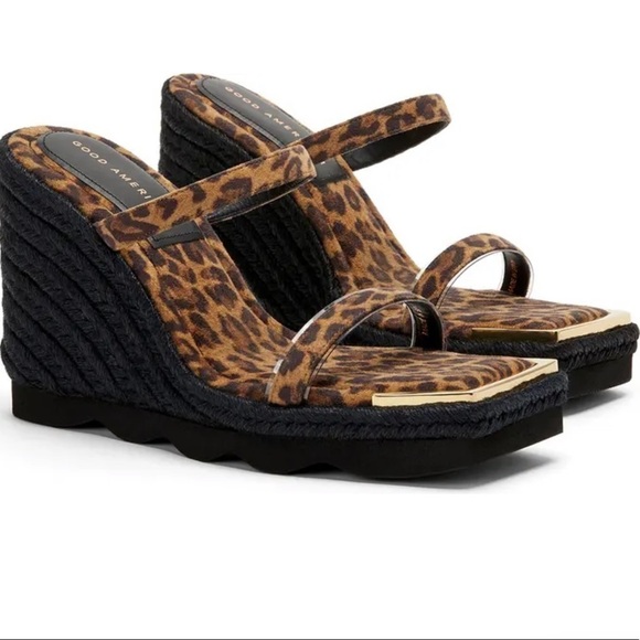 Espadrille Wedge Sandal GOOD AMERICAN Size 9.5 - Picture 1 of 7